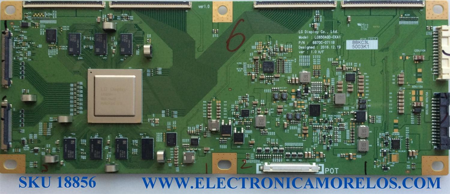 T-CON / LG 6871L-5003K / 6870C-0711B / LC650AQD-EKA1 / 5003K / MODELOS OLED55B7A-U.BUSYLJR / OLED55B7A / PARTE SUSTITUTA 6871L-5003B
